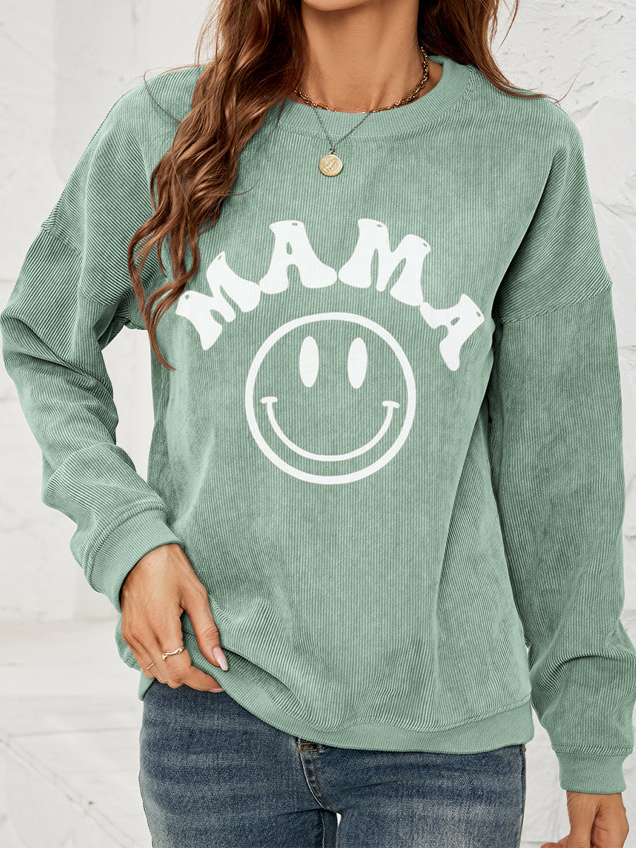 Long Sleeve MAMA Graphic Sweatshirt