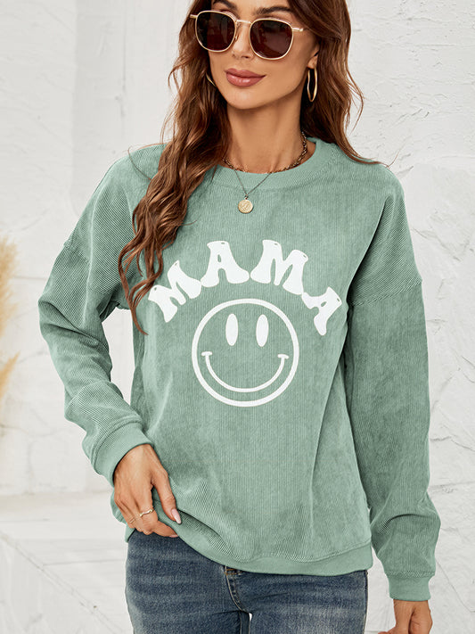 Long Sleeve MAMA Graphic Sweatshirt