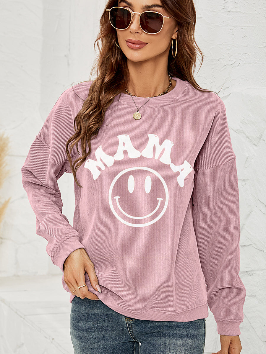 Long Sleeve MAMA Graphic Sweatshirt