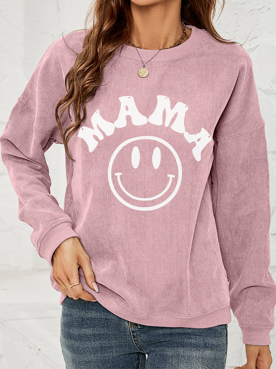 Long Sleeve MAMA Graphic Sweatshirt