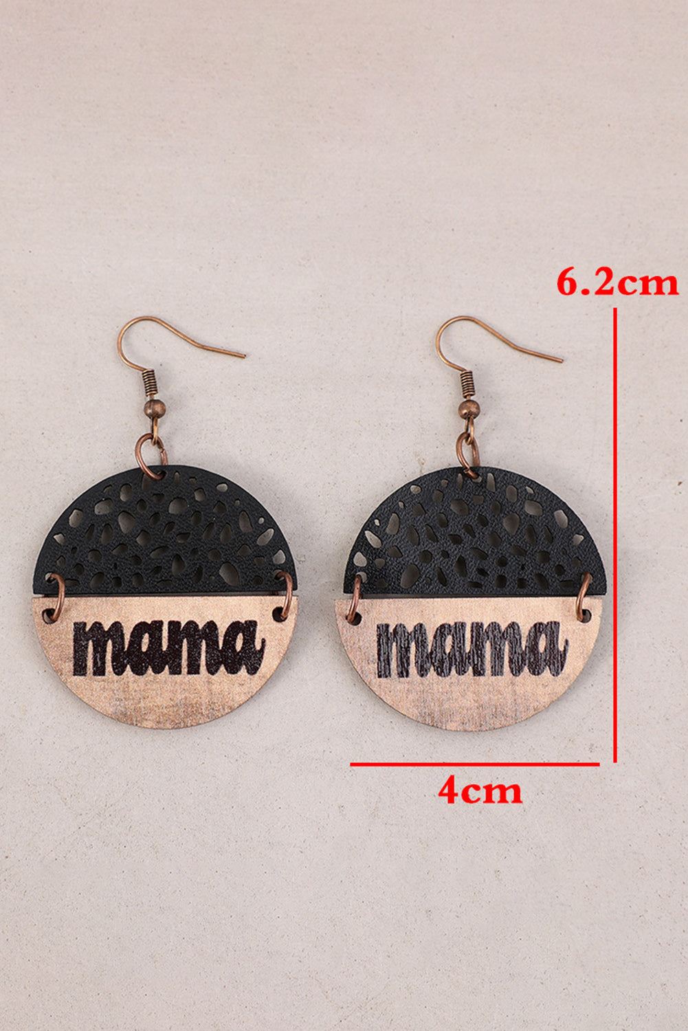 Black mama Pendant Earrings