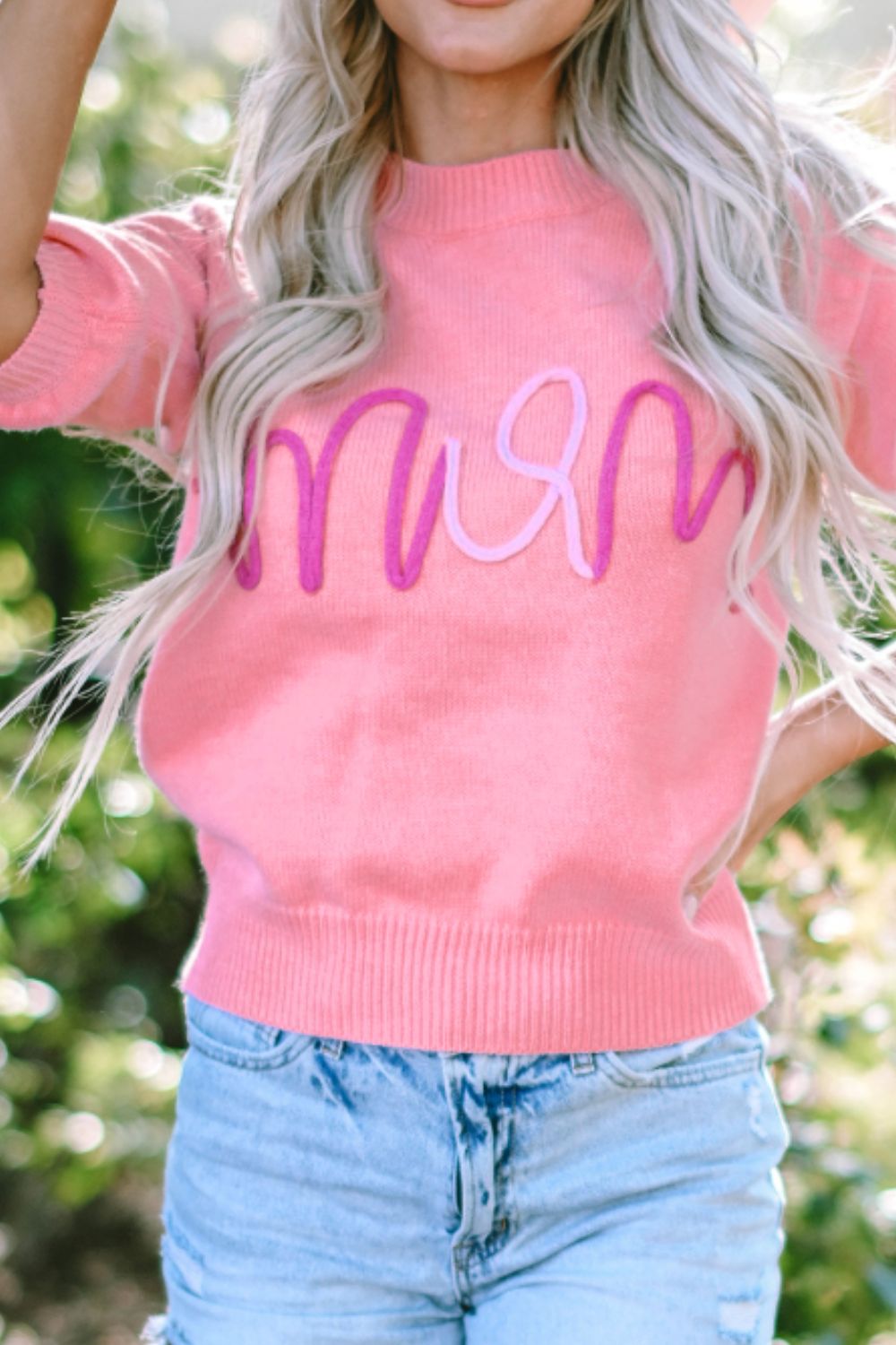 MOM Half Sleeve Sweater