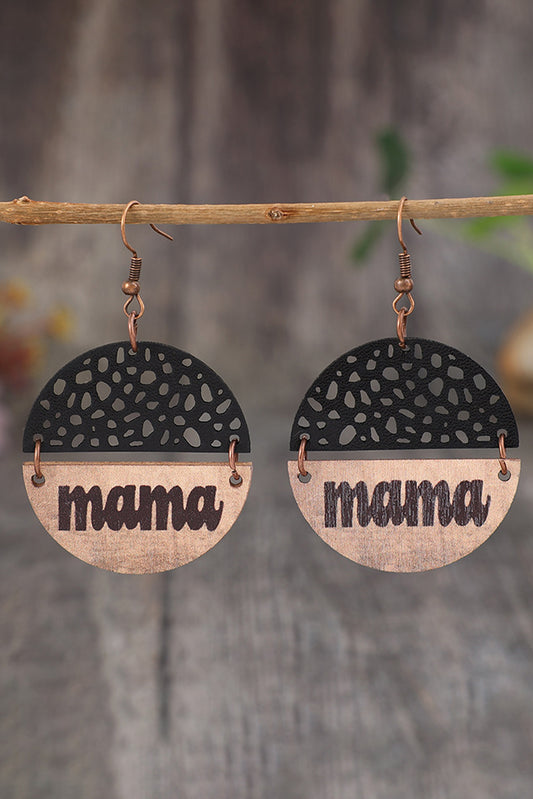 Black mama Pendant Earrings