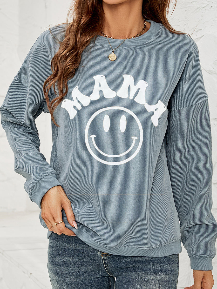 Long Sleeve MAMA Graphic Sweatshirt