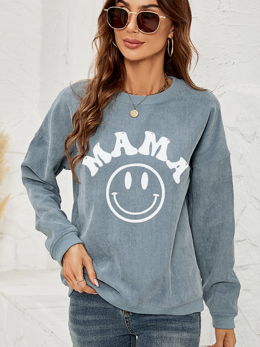 Long Sleeve MAMA Graphic Sweatshirt