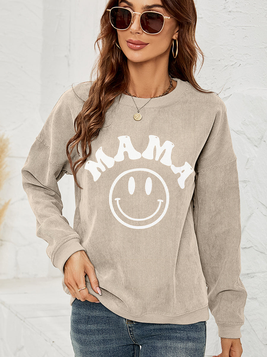 Long Sleeve MAMA Graphic Sweatshirt